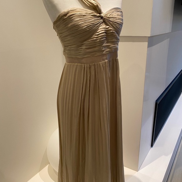 Champagne chiffon evening gown - Picture 3 of 6